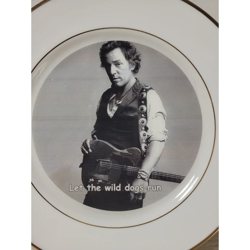 Bruce Springsteen Let the Wild Dogs Run Collector Plate